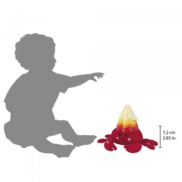 Jouet de bain éponge bernard et sa coquille Janod