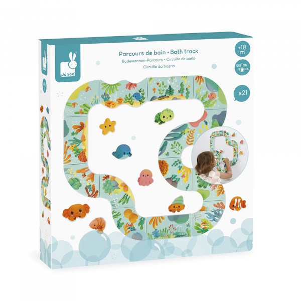 Jouet de bain parcours puzzle à assembler Janod