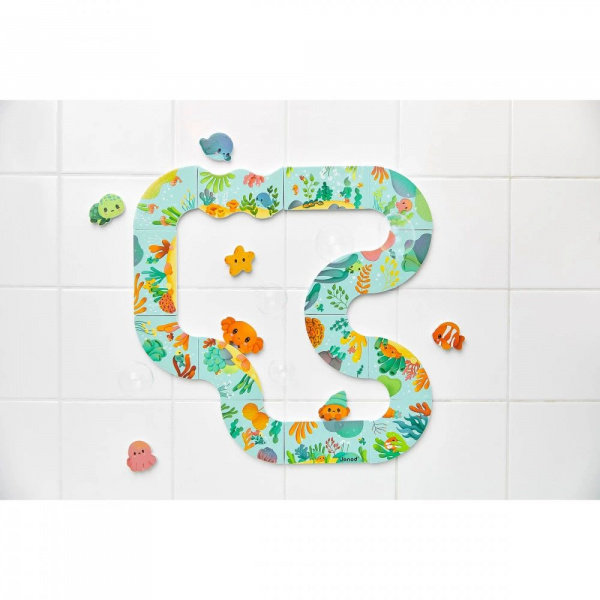 Jouet de bain parcours puzzle à assembler Janod
