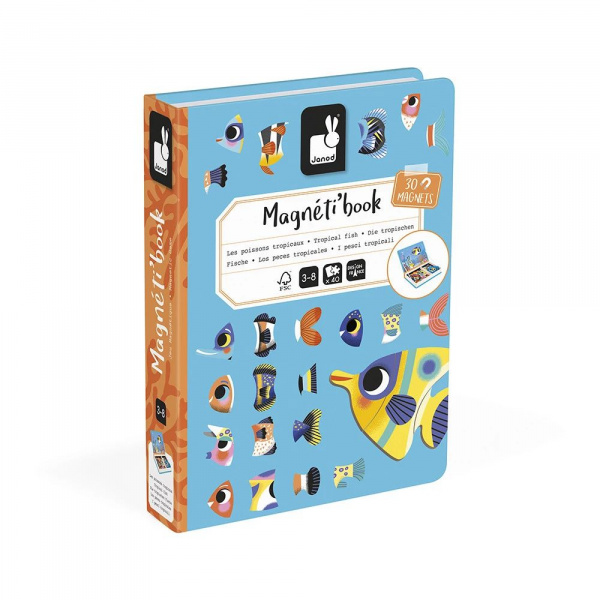 Jeu magnéti'book poissons tropicaux Janod
