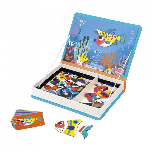 Jeu magnéti'book poissons tropicaux Janod
