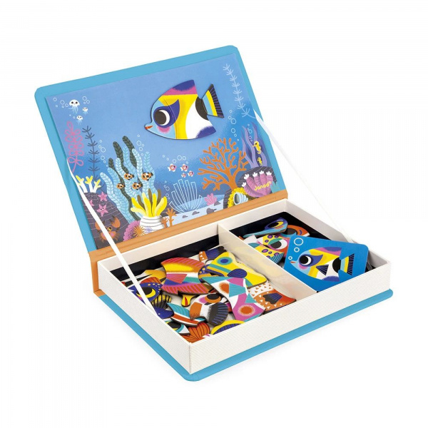 Jeu magnéti'book poissons tropicaux Janod