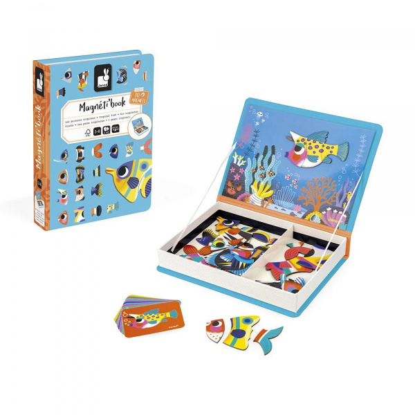 Jeu magnéti'book poissons tropicaux Janod