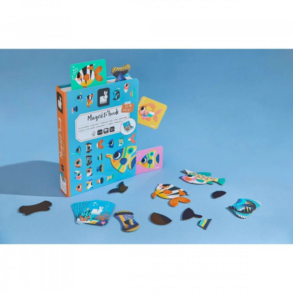 Jeu magnéti'book poissons tropicaux Janod