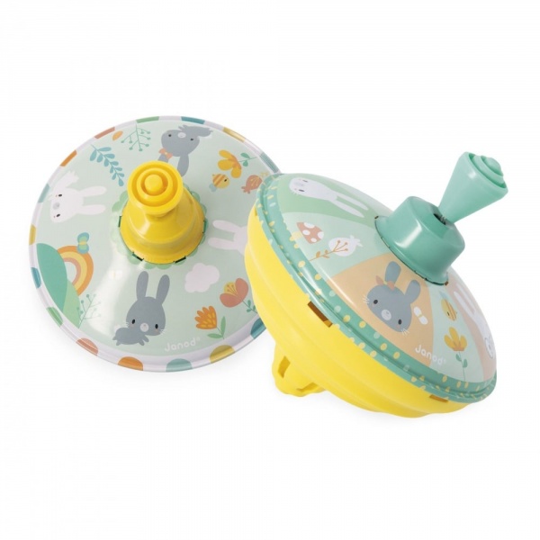 Toupie en métal lapin pure Janod