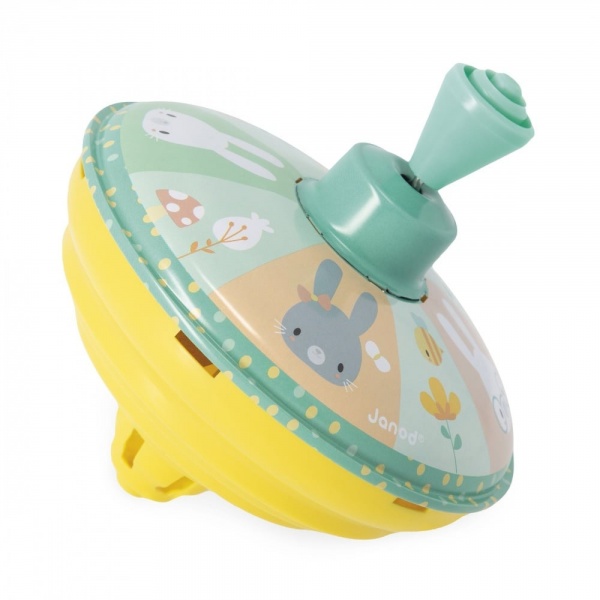 Toupie en métal lapin pure Janod