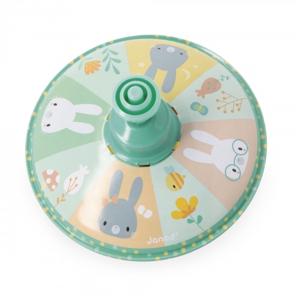 Toupie en métal lapin pure Janod