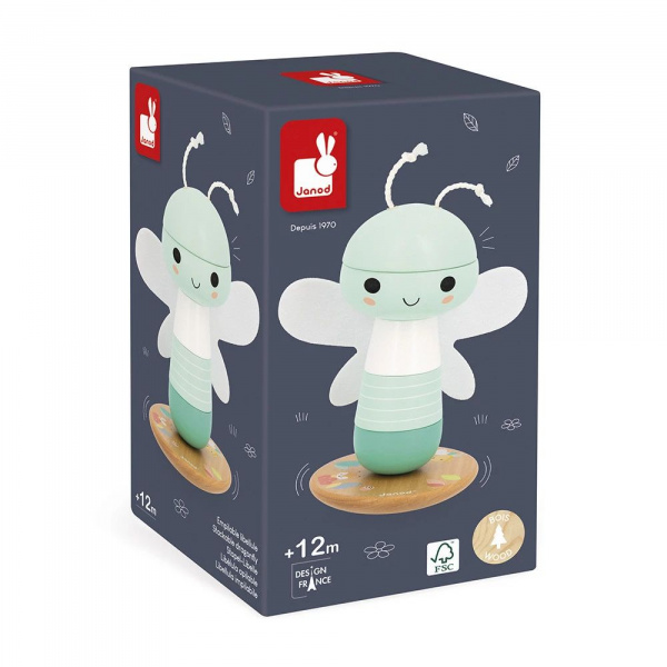 Culbuto empilable en bois lapin wwf Janod