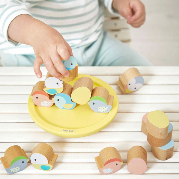 Jeu empilable et d'équilibre oiseaux pure Janod
