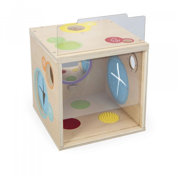 Cube d'activités boîte sensorielle pour enfant Janod