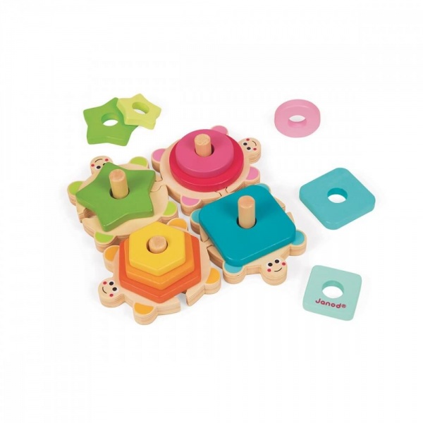 Jouet empilable tortues i wood Janod
