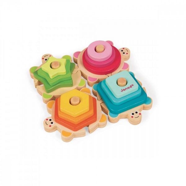 Jouet empilable tortues i wood Janod