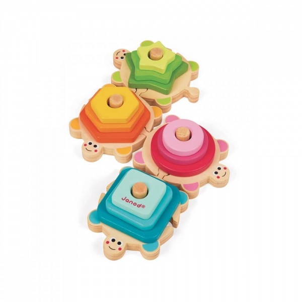 Jouet empilable tortues i wood Janod