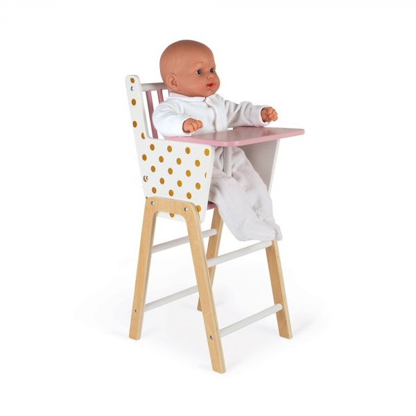 Chaise haute poupée candy chic Janod