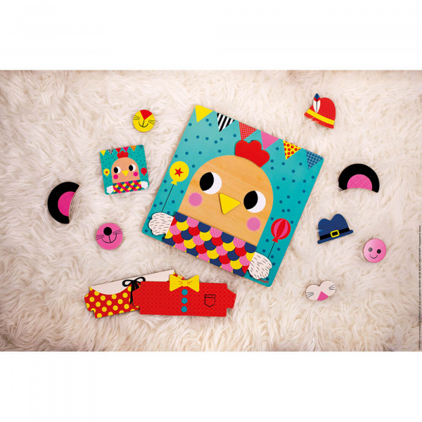 Jeu magnétique pour enfant créer ton personnage Janod