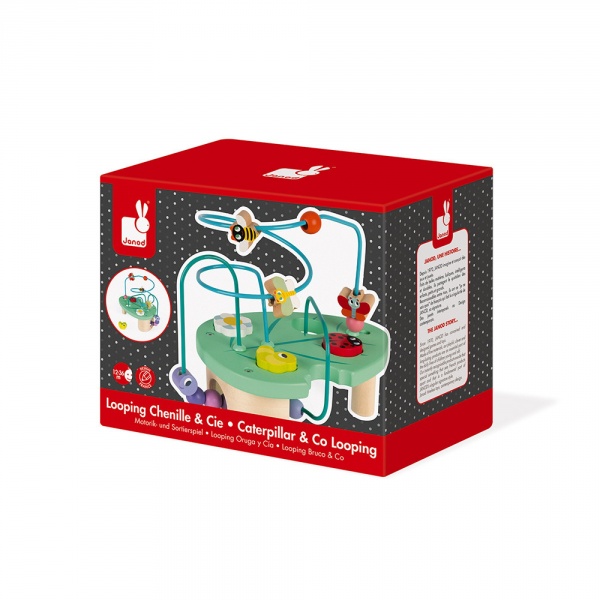 Jouet d'éveil looping chenille & cie Janod