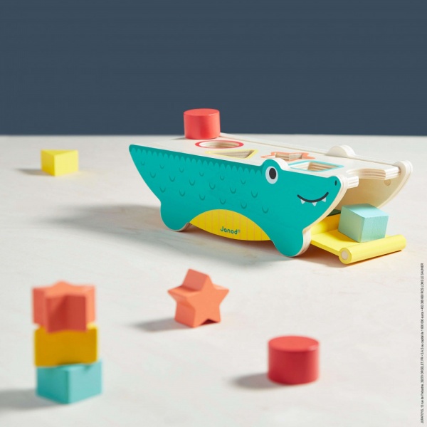 Jeu de forme croco tropik Janod