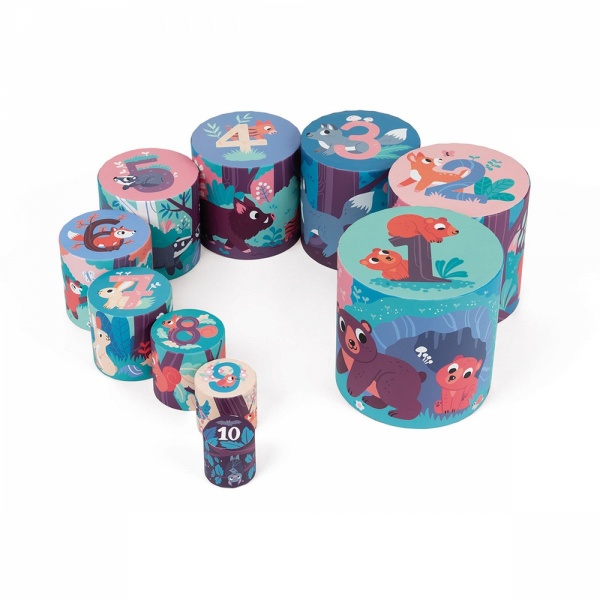 Pyramide ronde les animaux de la forêt Janod