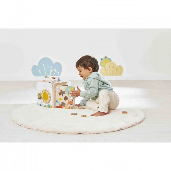 Maxi cube d'activités en bois pour enfant pure Janod