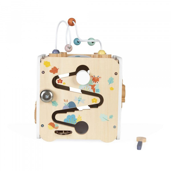 Maxi cube d'activités en bois pour enfant pure Janod