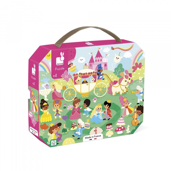 Puzzle enfant 36 pièces les princesses Janod