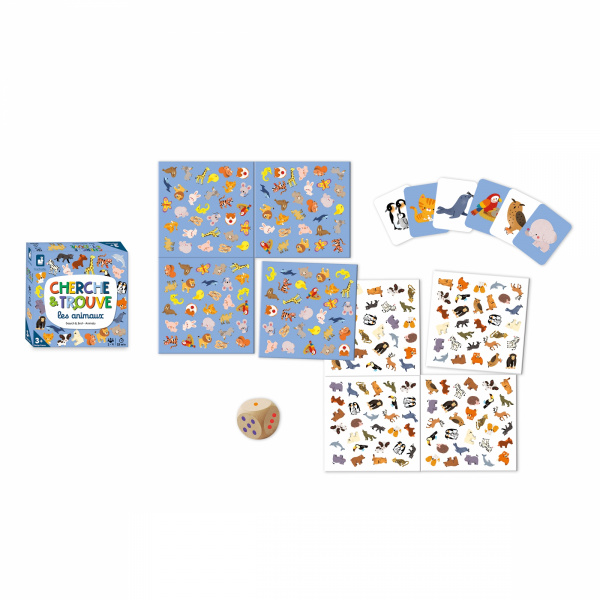 Jeu d'observation mon premier cherche et trouve - animaux Janod