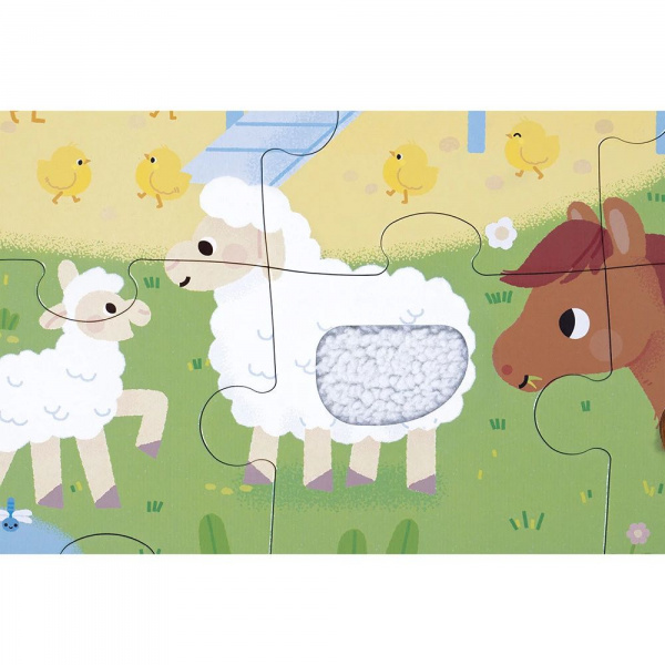 Puzzle tactile la ferme 20 pièces Janod