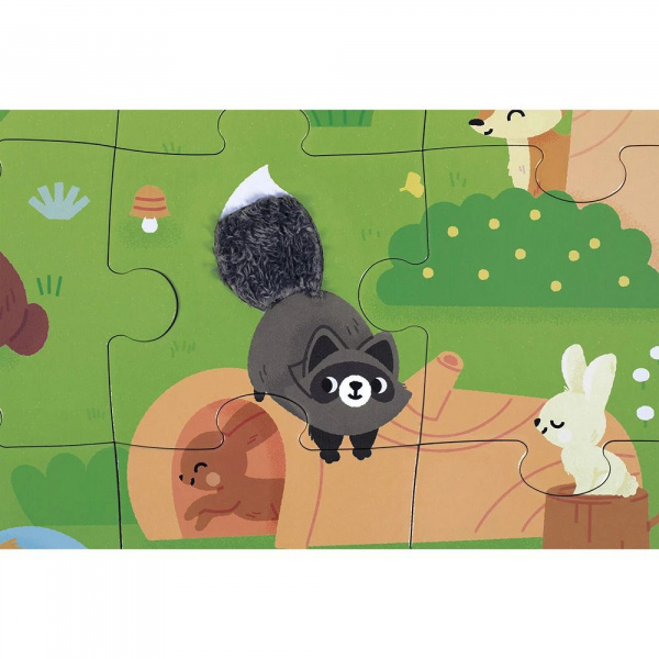 Puzzle tactile la forêt 20 pièces Janod