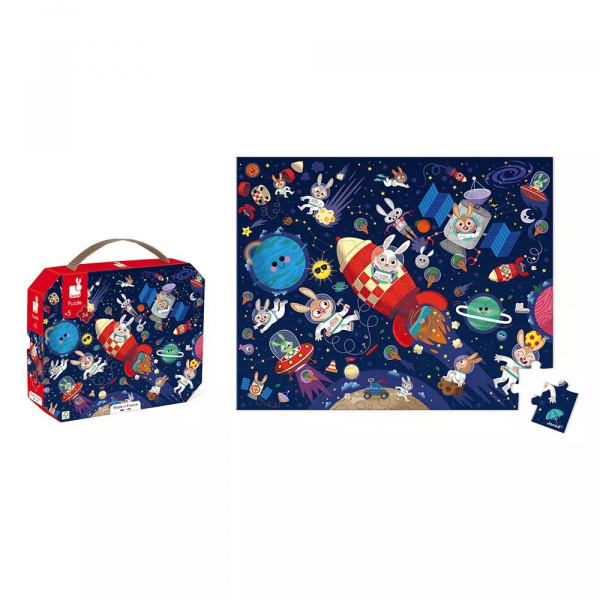 Puzzle enfant 54 pièces la cousinade des ours Janod