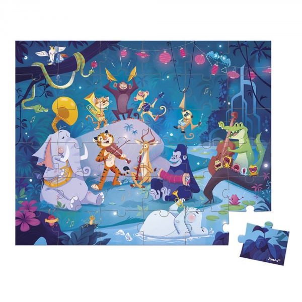 Puzzle enfant 36 pièces festivités d'été Janod