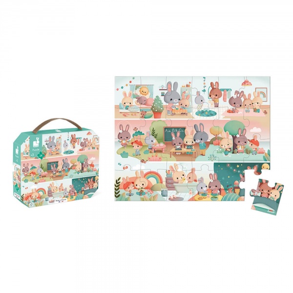 Puzzle pompiers 24 pièces Janod