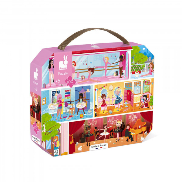 Puzzle enfant 100 pièces danse académie Janod