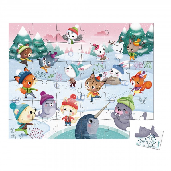Puzzle enfant 36 pièces chasse aux trésors Janod