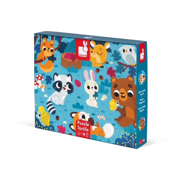 Puzzle enfant tactile les animaux de la forêt 20 pièces Janod
