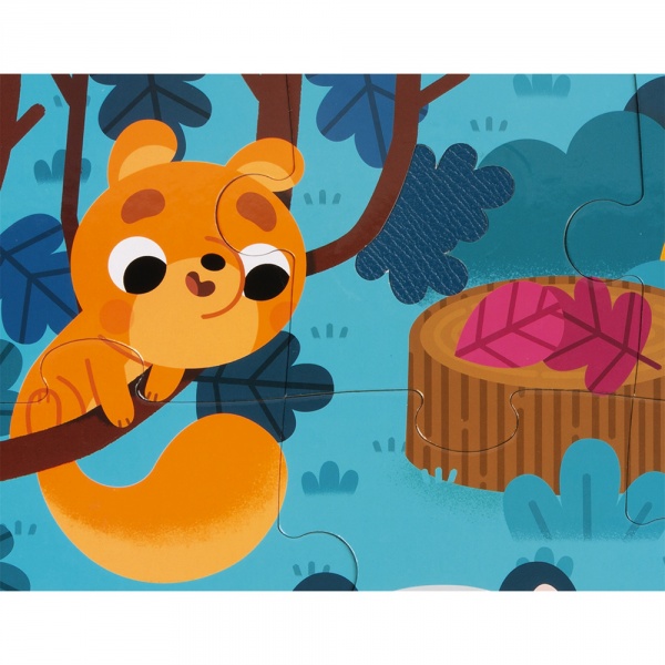 Puzzle enfant tactile les animaux de la forêt 20 pièces Janod
