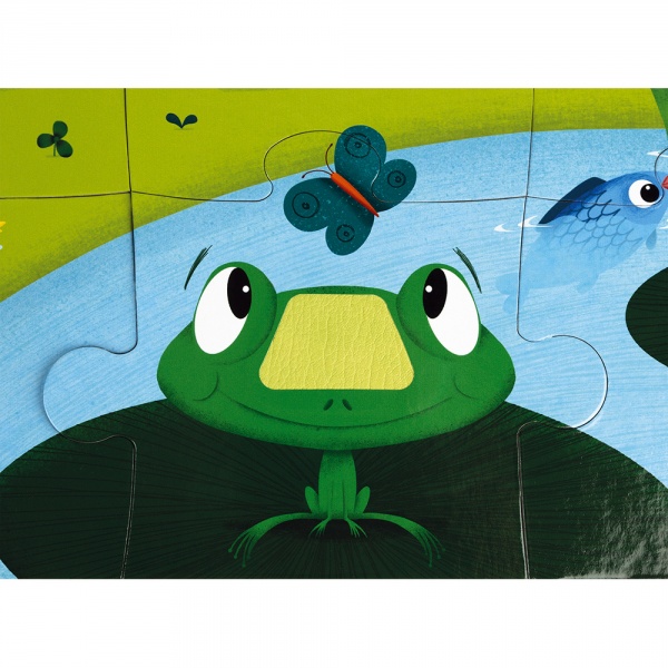 Puzzle enfant tactile les animaux de la ferme 20 pièces Janod