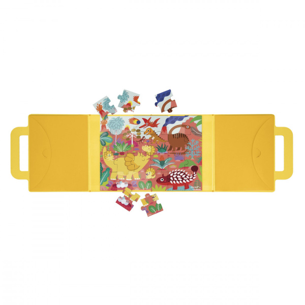 Puzzle de voyage enfant 24 pcs magnéti'puzzle dinosaures Janod