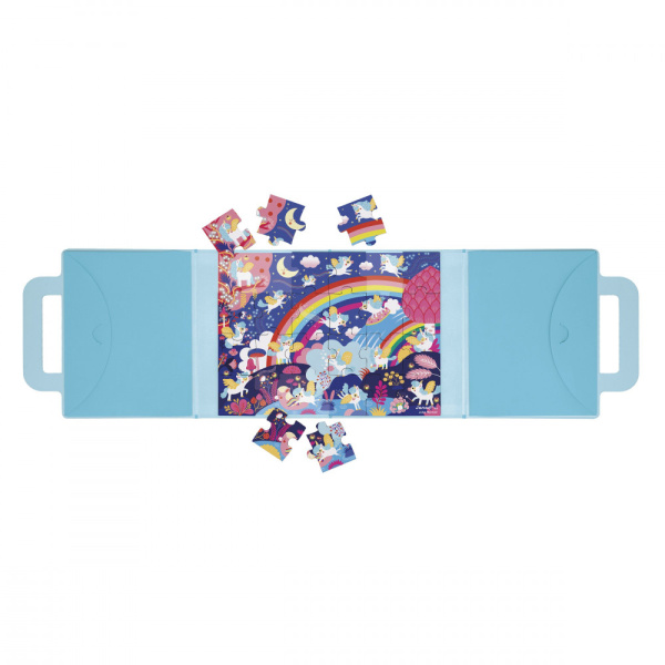 Puzzle de voyage enfant 24 pcs magnéti'puzzle licornes Janod