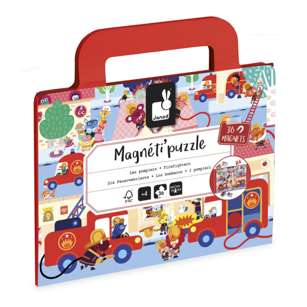 Puzzle de voyage enfant 36 pcs magnéti'puzzle 4 saisons Janod