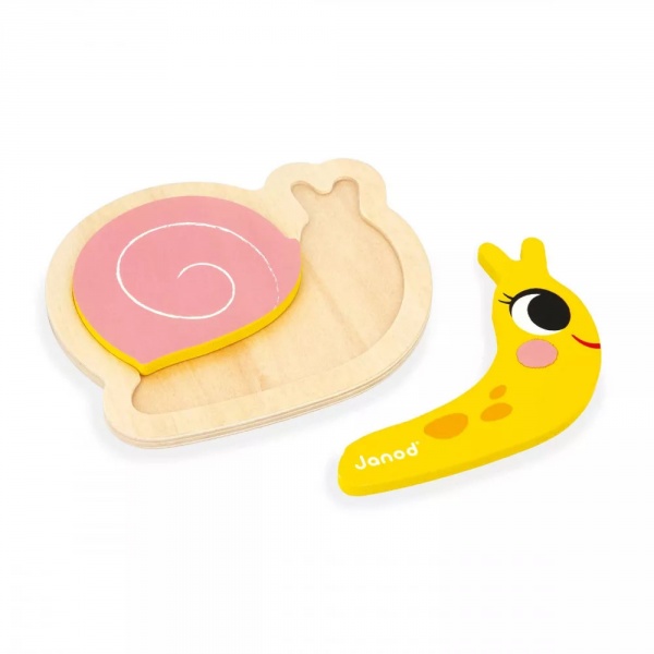 Lot de 4 puzzles évolutifs jardin Janod