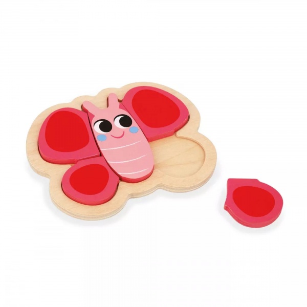 Lot de 4 puzzles évolutifs jardin Janod