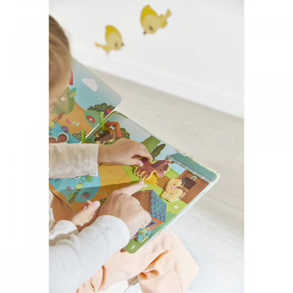 Livre d'activités pour enfant busy book ferme Janod