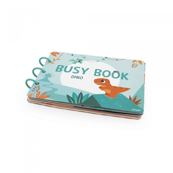Livre d'activités pour enfant busy book dinosaures Janod