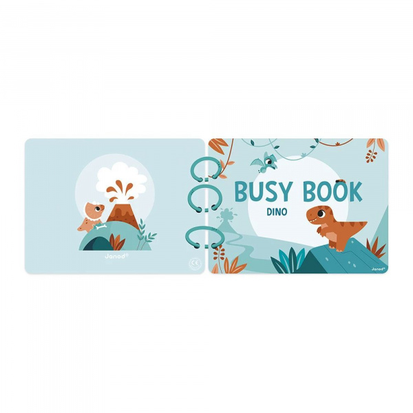 Livre d'activités pour enfant busy book dinosaures Janod