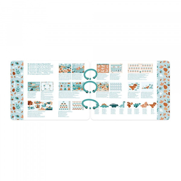 Livre d'activités pour enfant busy book dinosaures Janod