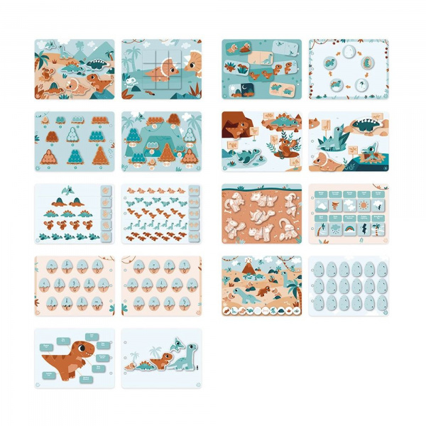 Livre d'activités pour enfant busy book dinosaures Janod