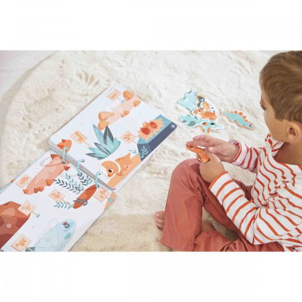 Livre d'activités pour enfant busy book dinosaures Janod