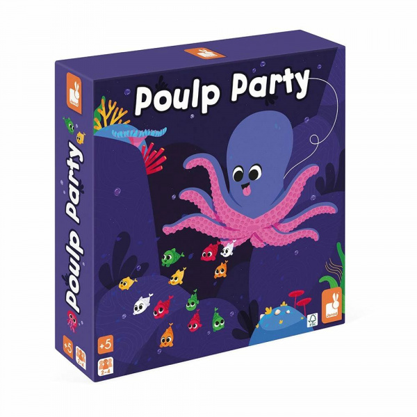 Jeu de société pour enfant poulp party Janod