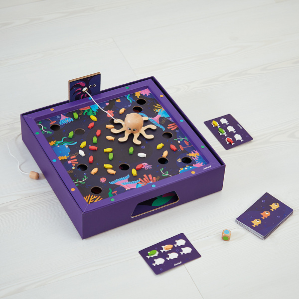 Jeu de société pour enfant poulp party Janod