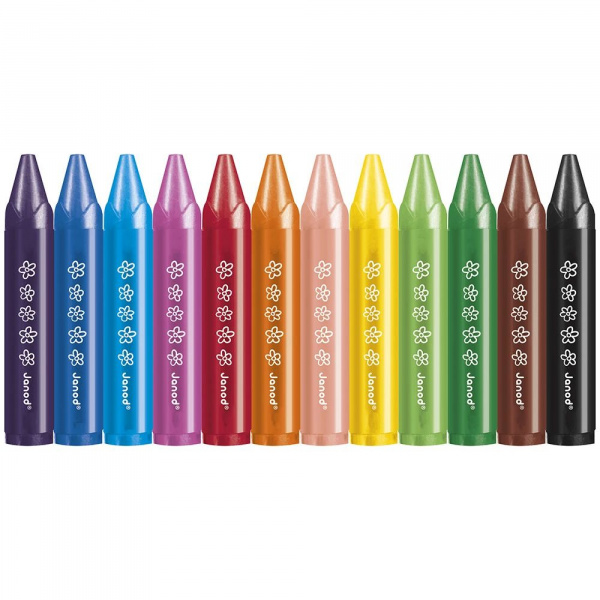 Set de 12 crayons de cire Janod